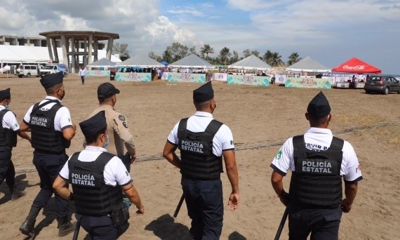 Más de 300 elementos de seguridad en operativo por Costa Esmeralda Fest