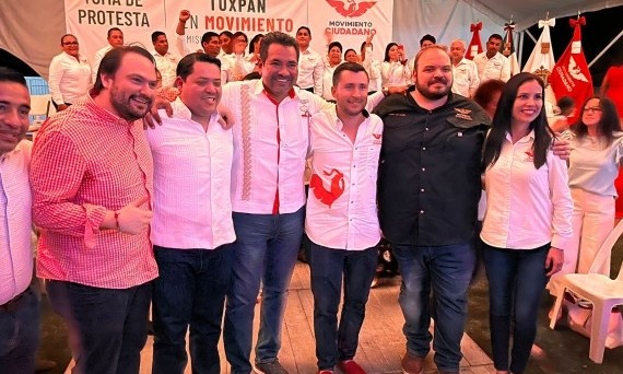 Luciano Folgueras y Adely Morales encabezan comisión de Movimiento Ciudadano en Tuxpan