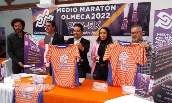 SECTUR invita a correr el Medio Maratón Olmeca 2022 en Coatzacoalcos   