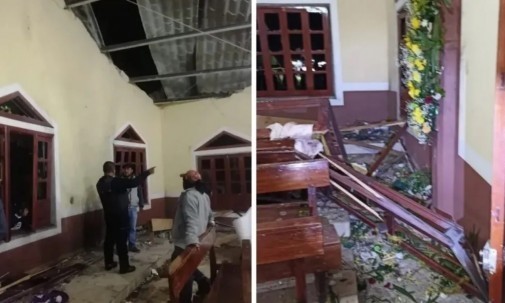 Explosión de pirotecnia en capilla de Coscomatepec deja 10 heridos