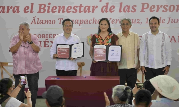 Veracruz y Bienestar firman universalidad de pensión a personas con discapacidad