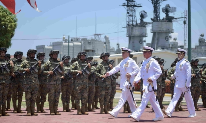 Gobernador recibe al nuevo Mando de Armas de la Fuerza Naval del Golfo en Tuxpan