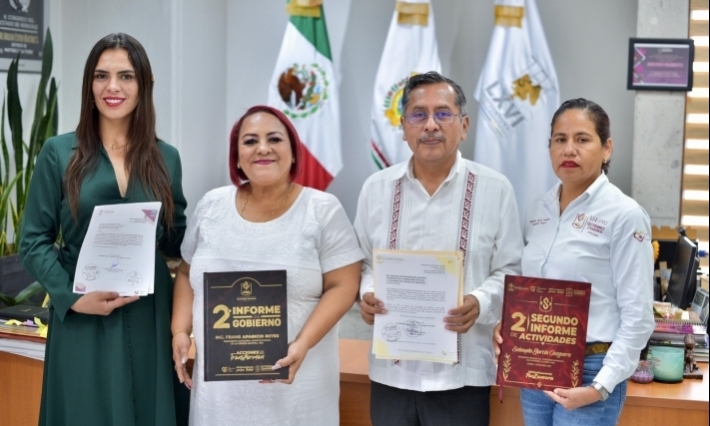 Recibe Congreso segundo informe de Gobierno de Gutiérrez Zamora