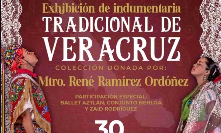 Exhibirán trajes tradicionales de Veracruz en Palacio Municipal de Xalapa