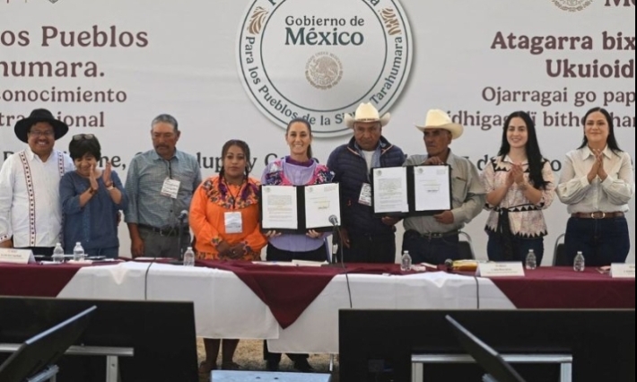 La presidenta instruye restitución de tierras a comunidades indígenas en la Sierra Tarahumara