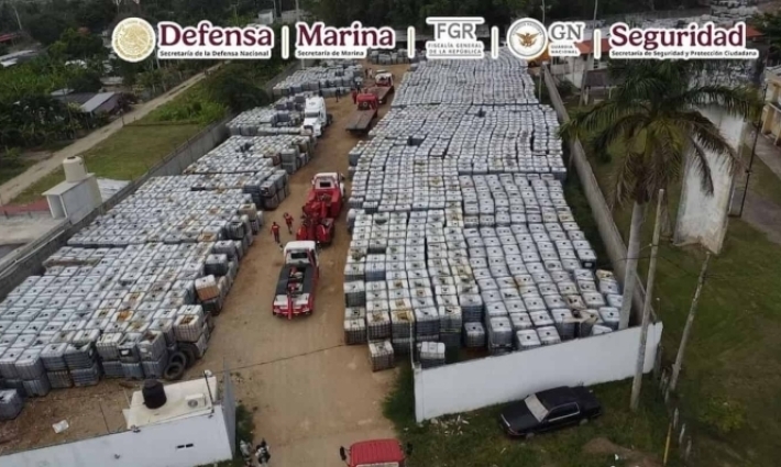 Gobierno Federal asegura más de 3 millones de litros de huachicol en Tabasco